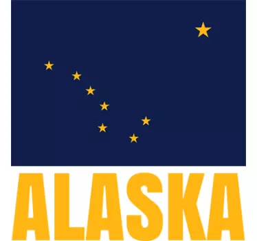 Wandtattoo Alaska Flagge - TenStickers