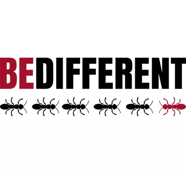 Wandtattoo Ameise Be Different - TenStickers