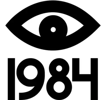 Wandtattoo Auge 1984 Orwell - TenStickers