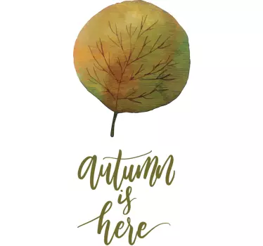 Wandtattoo Autmn is here - TenStickers