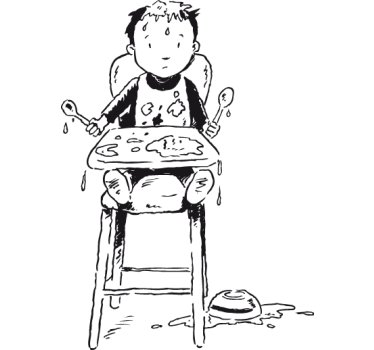 Wandtattoo Baby im Kindersitz - TenStickers