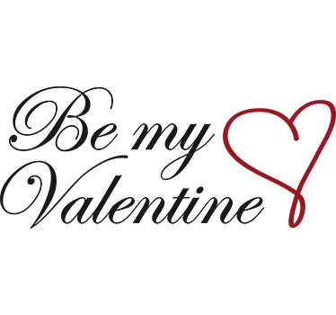 Wandtattoo Be my Valentine - TenStickers