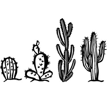 Wandtattoo Ranke Pflanze Kaktus Pflanzen - TenStickers