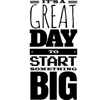 Wandtattoo Büro Start something Big - TenStickers