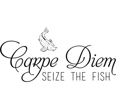 Wandtattoo Carpe Diem Seize the Fish - TenStickers