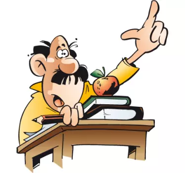 Wandtattoo Cartoon Lehrer - TenStickers