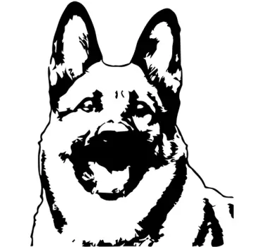 Wandtattoo Deutscher Schäferhund - TenStickers