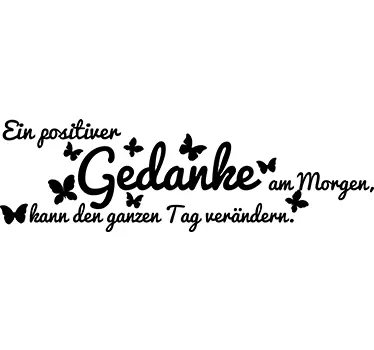 Wandtattoo Ein positiver Gedanke - TenStickers
