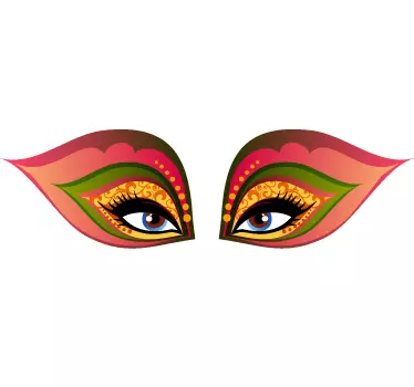 Wandtattoo exotische Augen - TenStickers