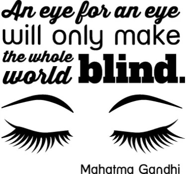 Wandtattoo Eye for an Eye - TenStickers