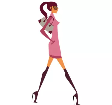 Wandtattoo Fashiongirl - TenStickers
