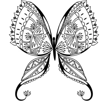 Wandtattoo filigraner Schmetterling - TenStickers