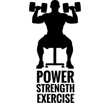 Wandtattoo Fitness Power - TenStickers