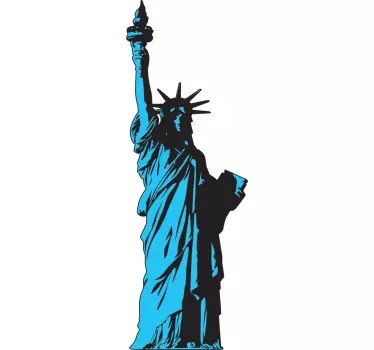 Wandtattoo Freiheitsstatue - TenStickers