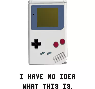 Wandtattoo Game Boy - TenStickers