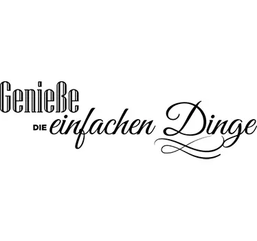 Wandtattoo Genieße die einfachen Dinge - TenStickers