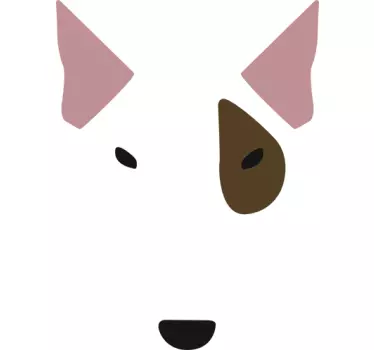Wandtattoo Gesicht Bull Terrier - TenStickers