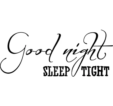 Wandtattoo Good night - TenStickers