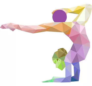 Wandtattoo Gymnastik - TenStickers