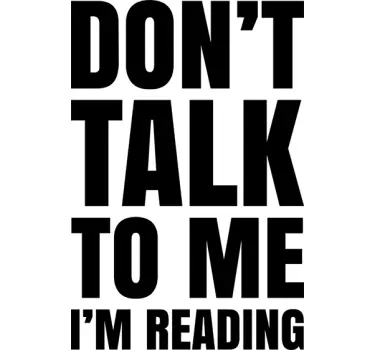Wandtattoo I´m reading - TenStickers