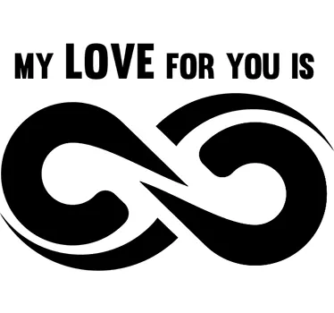 Wandtattoo Infinite Love - TenStickers