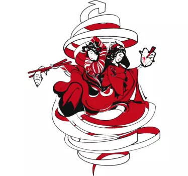 Wandtattoo Japan Sushi - TenStickers