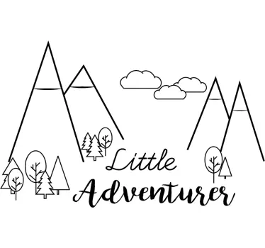 Text Aufkleber Adventure Zeichnung - TenStickers