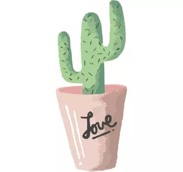 Wandtattoo Kaktus Love - TenStickers
