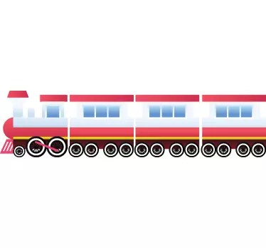 Wandtattoo Kinderzimmer Eisenbahn - TenStickers