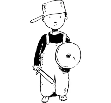 Wandtattoo Kinderzimmer Junge als Ritter - TenStickers