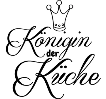 Wandtattoo Königin der Küche - TenStickers