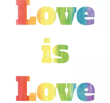 Wandtattoo Love is Love LGBT - TenStickers