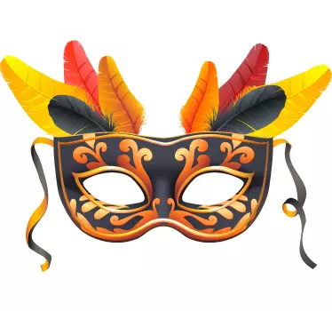 Karneval Maske Wandtattoo Schlafzimmer - TenStickers