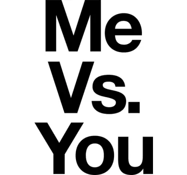 Wandtattoo Me vs You - TenStickers