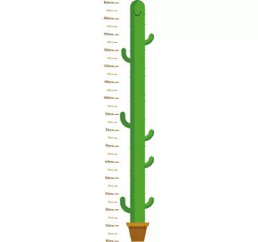 Wandtattoo Messlatte Kaktus - TenStickers