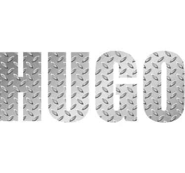 Wandtattoo mit Name Metalic - TenStickers