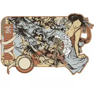 Wandtattoo modernes Japan - TenStickers
