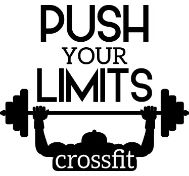 Wandtattoo Motivationsspruch Crossfit Fitnessstudio - TenStickers