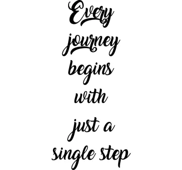 Wandspruch Motivationsspruch Treppe - TenStickers