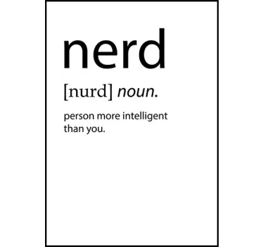 Wandtattoo Nerd - TenStickers