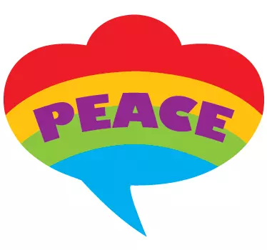 Wandtattoo Peace Homo - TenStickers