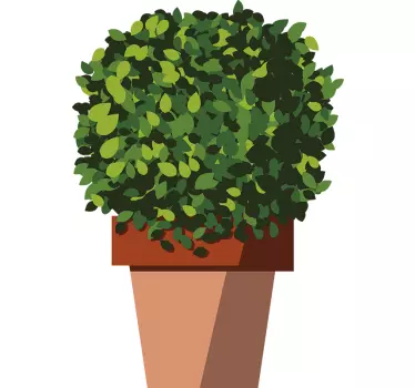Wandtattoo pflanzen im topf arrangement - TenStickers