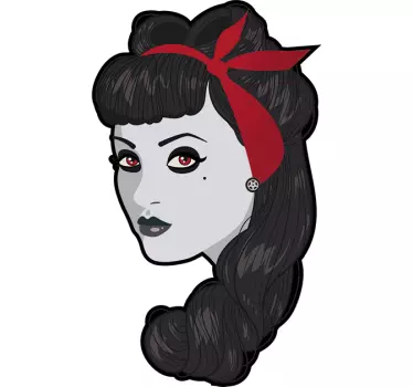 Wandtattoo pinup zombie - TenStickers