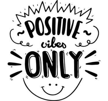 Wandtattoo positive Vibes only - TenStickers