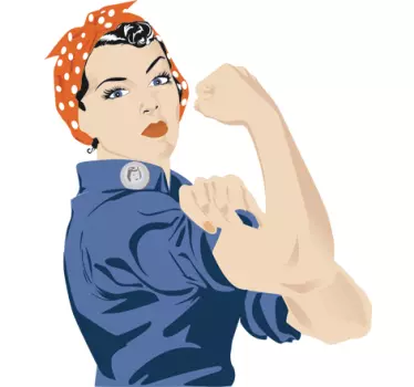 Wandtattoo Powerfrau - TenStickers