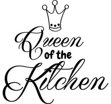 Wandtattoo Queen of the Kitchen - TenStickers