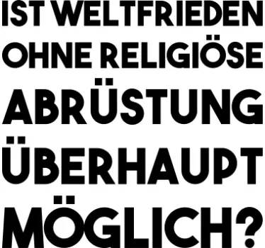 Wandtattoo Religiöse Abrüstung für Weltfrieden - TenStickers