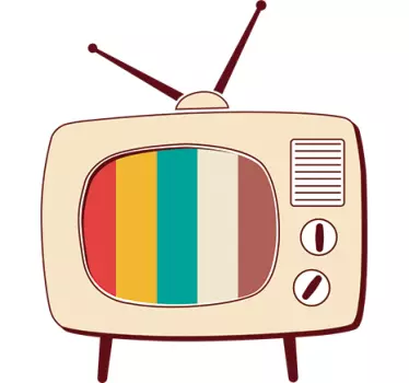 Wandtattoo Retro Pop TV - TenStickers