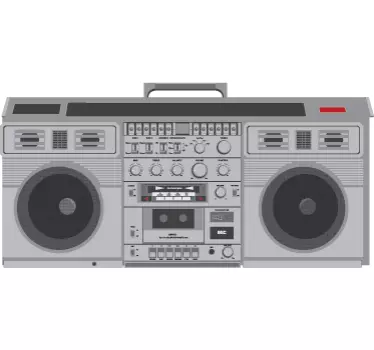 Wandtattoo Retro Radio - TenStickers