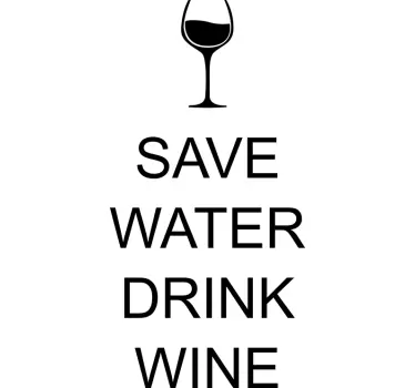 Wandtattoo save water - TenStickers